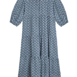 Vestido Josefina Azul y blanco
