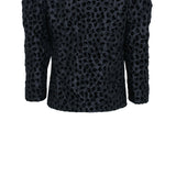 Black Sassu Print Top