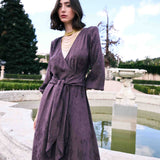 Vestido Huga Berenjena