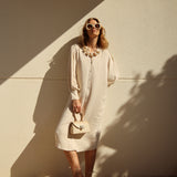 Vestido Nerina Lino Crudo