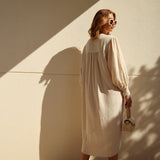 Vestido Nerina Lino Crudo