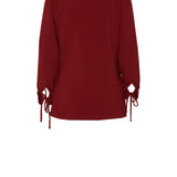 Chaqueta Aziza Crepe granate