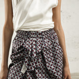 Patrizia Geometric Blue and Red Skirt