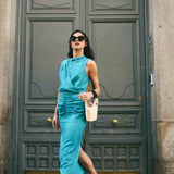 Vestido Cyntia Turquesa